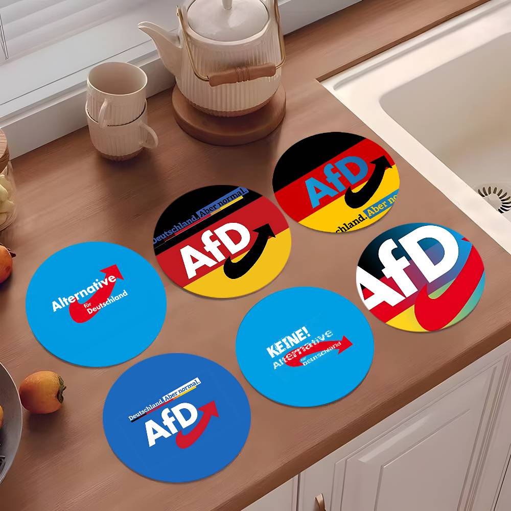 Alternative To Coffee And Tea - A-Alternative Afd 코스터 10cm 원형 나무