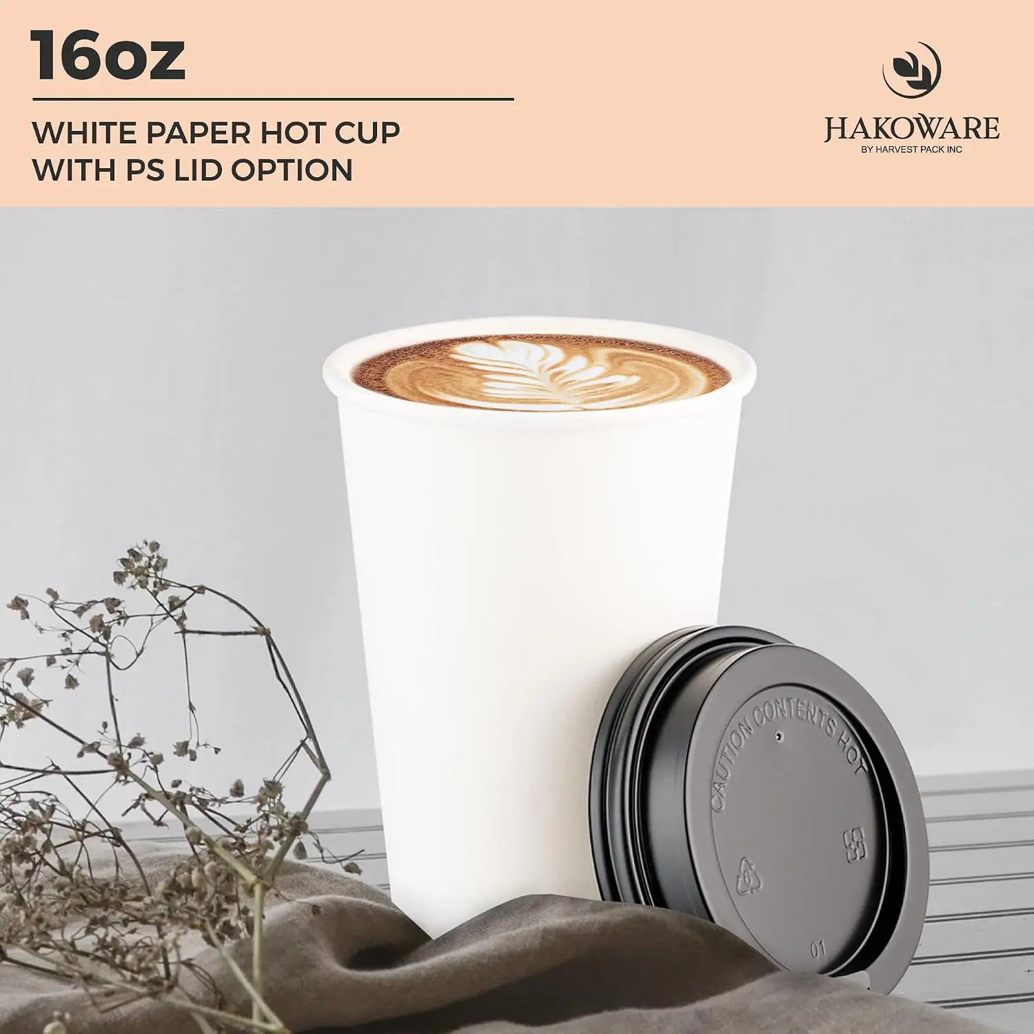 [1000세트] 하베스트 팩 16온스 화이트 싱글 월  - Wallpaper Coffee And Tea 리뷰 및 가격