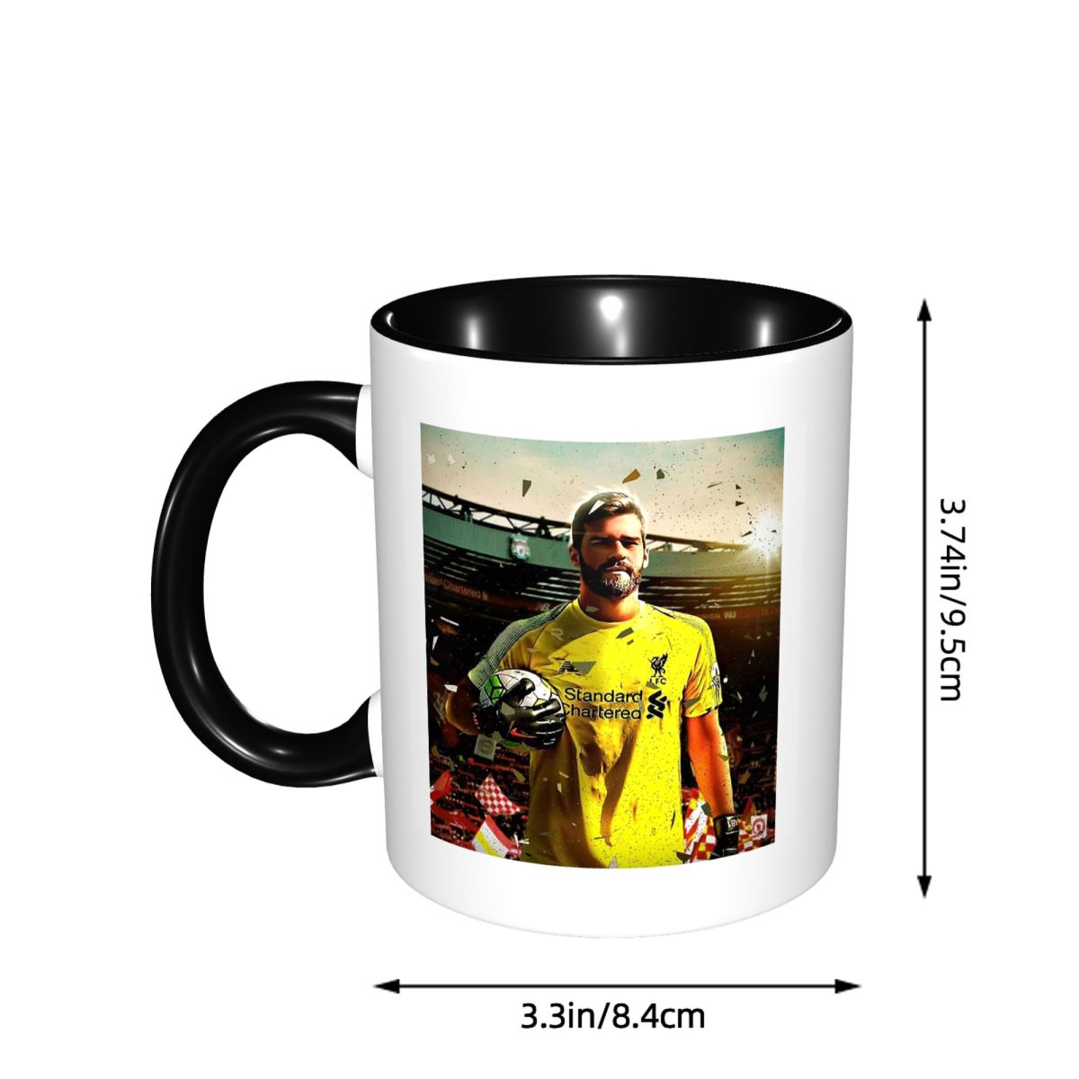 Alisson Becker 벽지 머그 재미있는 세라믹  - Wallpaper Coffee And Tea 리뷰 및 가격