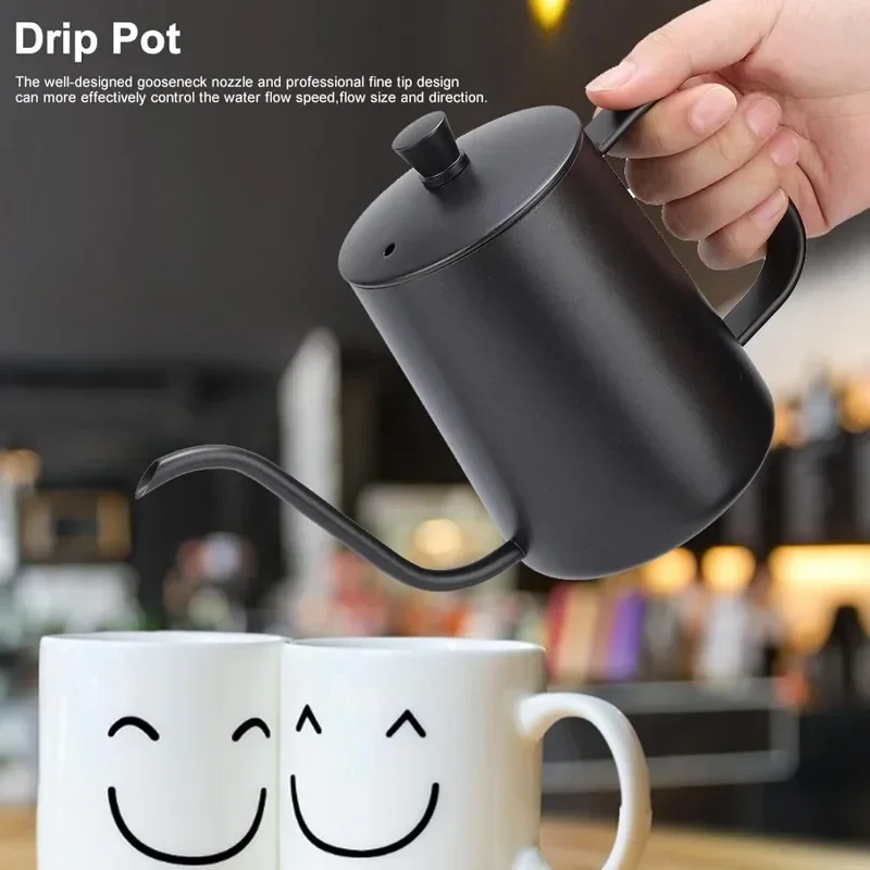 350/600ML 스테인레스 스틸 드립 주전자 백조 목 - Tea And Coffee Kettle 리뷰 및 가격