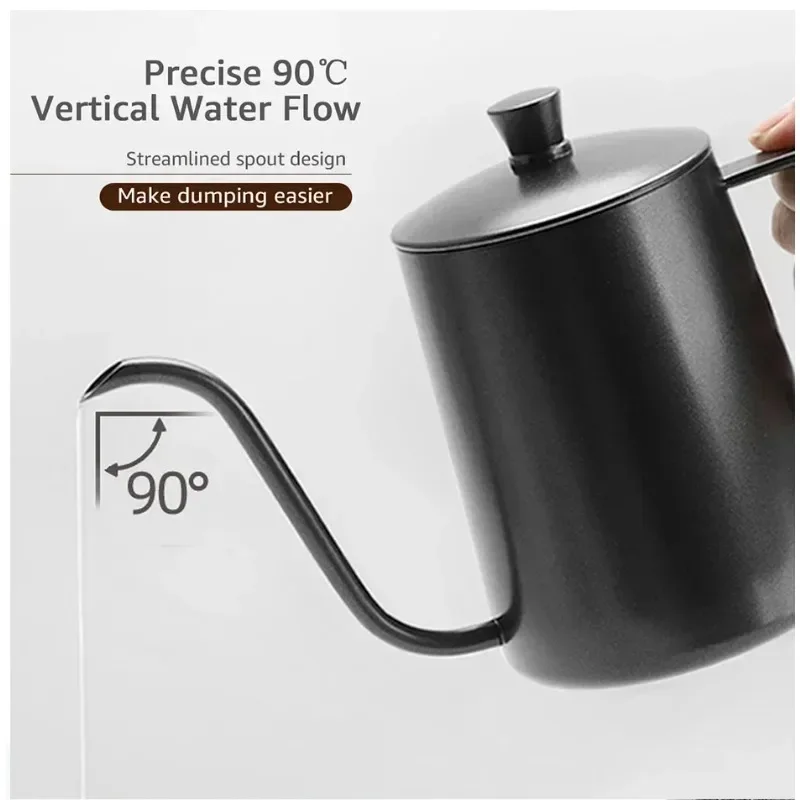 350/600ML 스테인레스 스틸 드립 주전자 백조 목 - Tea And Coffee Kettle 리뷰 및 가격