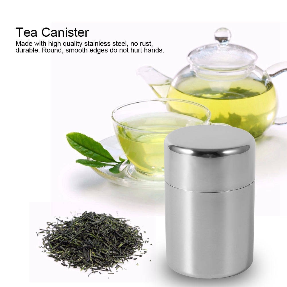 스테인레스 스틸 찻잎 통 용기, 차 커피 설탕 보관 통 - Coffee Leaves Tea 리뷰 및 가격