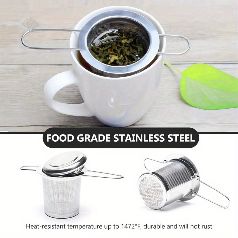 스테인리스 스틸 메쉬 차망 뚜껑 포함 재사용 가능 컵  - Coffee Leaves Tea 리뷰 및 가격