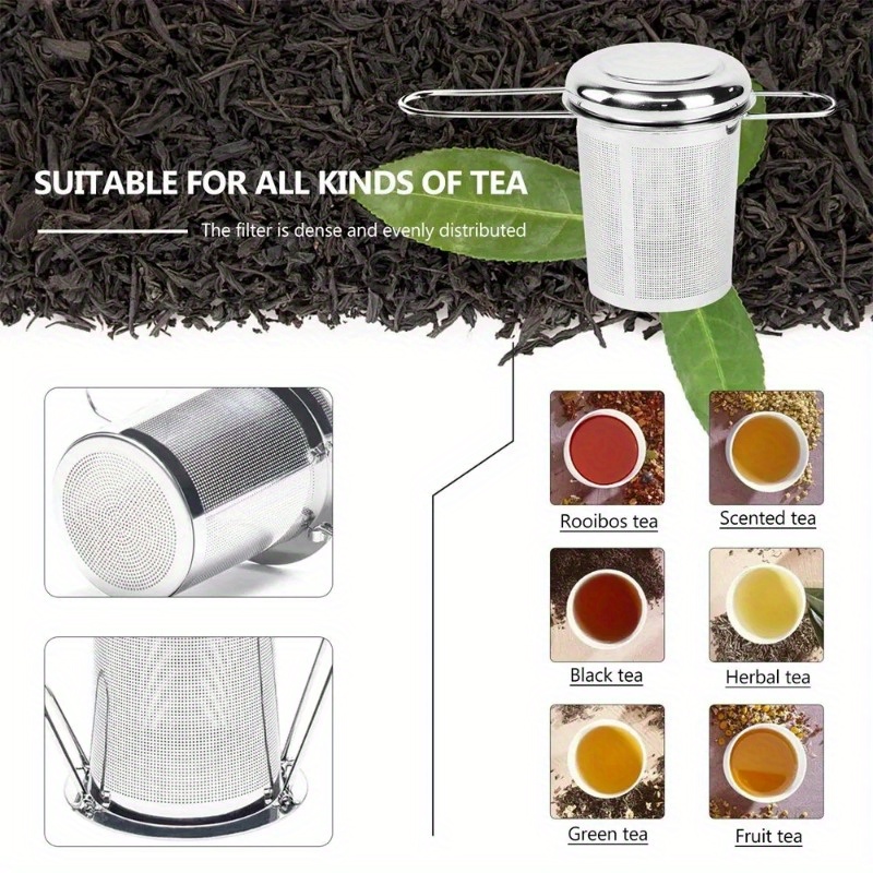 스테인리스 스틸 메쉬 차망 뚜껑 포함 재사용 가능 컵  - Coffee Leaves Tea 리뷰 및 가격