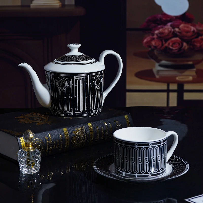 심플한 유럽풍 차 세트 세라믹 커피 컵 라이트 럭셔리  - Tea Coffee Pot Set 리뷰 및 가격