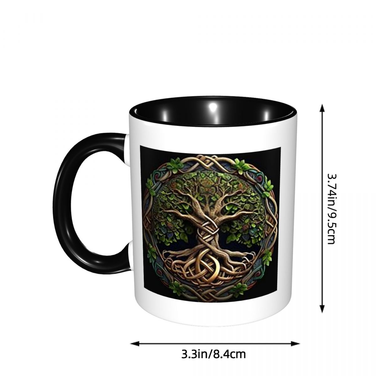 성경의 생명의 나무 머그잔 재미있는 세라믹 커피 컵 차 - Coffee Tea World 리뷰 및 가격