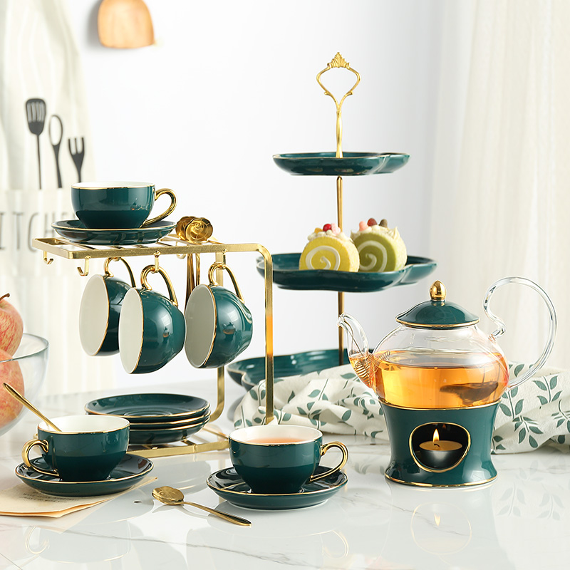 북유럽 세라믹 티 세트, 도자기 향 찻잔, 캔들러 여과 - Tea Coffee Pot Set 리뷰 및 가격