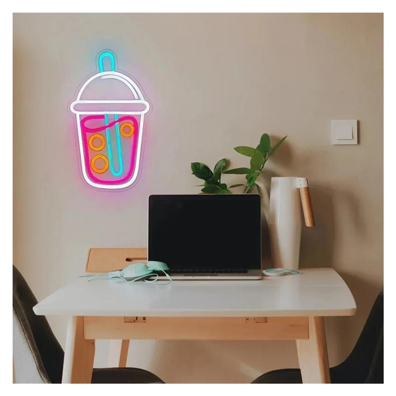 보바티 네온사인, 밀크티 조명, 패스트푸드 음료 커피숍 - Wallpaper Coffee And Tea 리뷰 및 가격