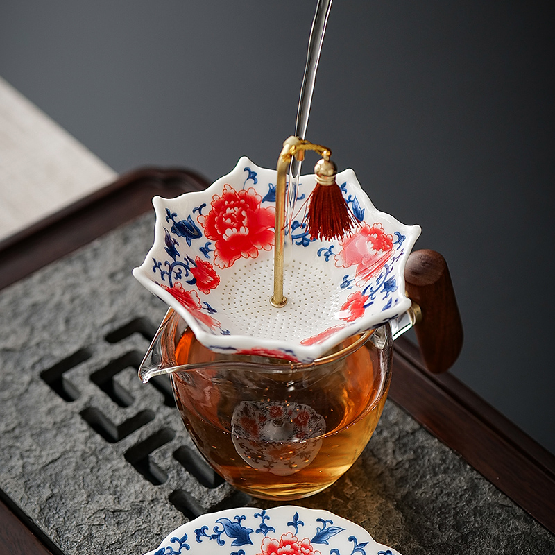 중국 청백자 우산 모양 세라믹 차망 회전식 잎차 필터  - Coffee Leaves Tea 리뷰 및 가격