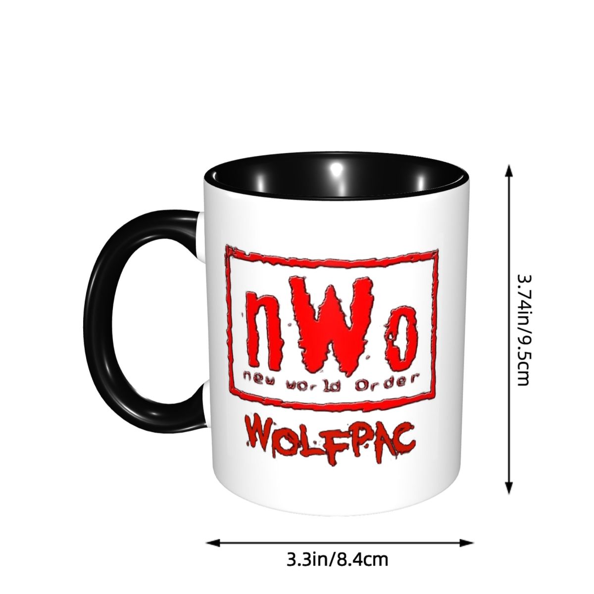 NWO 새로운 세계 질서 레슬링 머그 재미있는 세라믹  - Coffee Tea World 리뷰 및 가격