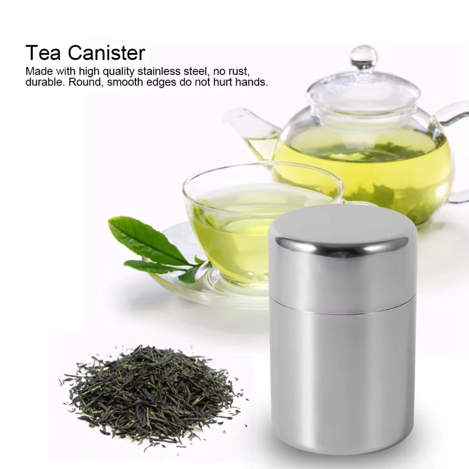 스테인리스 스틸 차잎 틴 캐니스터 용기 가정용 주방 캐 - Coffee Leaves Tea 리뷰 및 가격