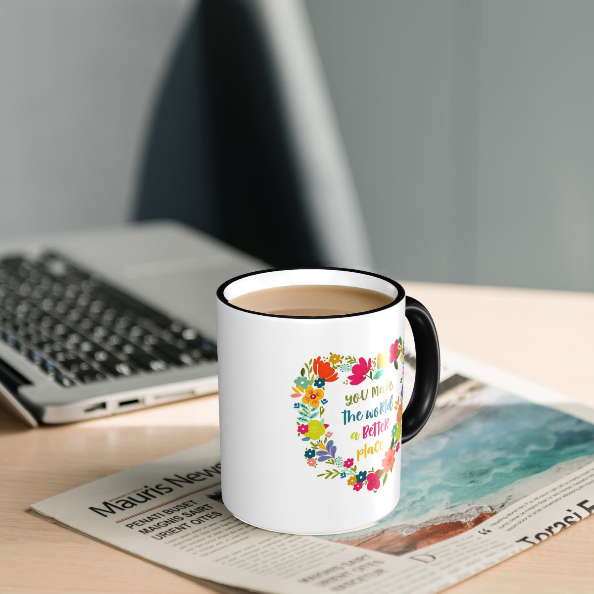 당신은 세상을 더 나은 곳으로 만듭니다, 격려의 명언, - Coffee Tea World 리뷰 및 가격